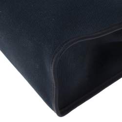 مملوكة مسبقًا حقيبة هيرمس هيرباغ جلد وكانفاس أزرق  كحلي/ بني بسحاب 31