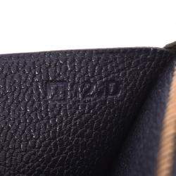 Pre Owned Hermes Black Leather Bearn Wallet