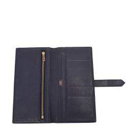 Pre Owned Hermes Black Leather Bearn Wallet