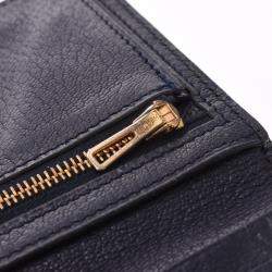 Pre Owned Hermes Black Leather Bearn Wallet