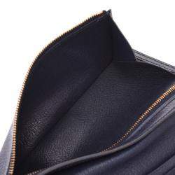 Pre Owned Hermes Black Leather Bearn Wallet