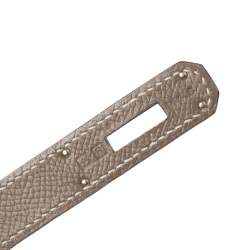 Pre Owned Hermes Etoupe Epsom Leather Palladium Hardware Kelly Sellier 35 Bag