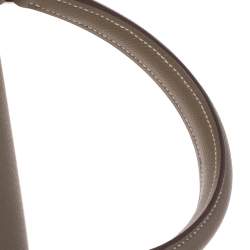 Pre Owned Hermes Etoupe Epsom Leather Palladium Hardware Kelly Sellier 35 Bag