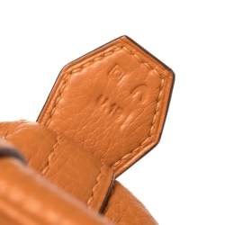 Pre Owned Hermes Orange Togo Leather Bolide 31 Bag