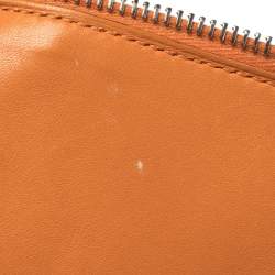 Pre Owned Hermes Orange Togo Leather Bolide 31 Bag