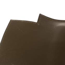 Pre Owned Hermes Lichen Tadelakt Leather Gold Hardware Kelly Sellier 32 Bag