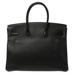 مملوكة مسبقًا حقيبة هيرمس بيركين إكسسوار بلاديوم جلد توغو سولايل توسكا 35