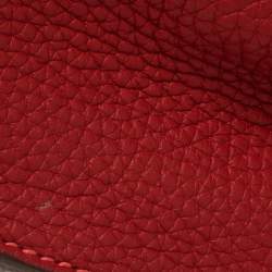 Pre Owned Hermes Rouge Casaque/Rose Jaipur Togo Leather Palladium Hardware So Kelly 26 Bag