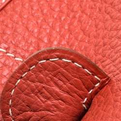 Pre Owned Hermes Cuivre Togo Leather Evelyne III PM Bag