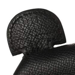 Pre Owned Hermes Noir Taurillon Clemence Leather Evelyne III GM Bag