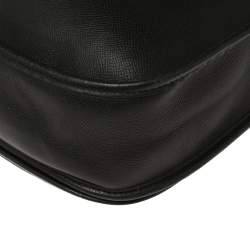 Pre Owned Hermes Noir Taurillon Clemence Leather Evelyne III GM Bag