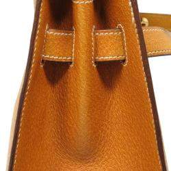 Pre Owned Hermes Brown Leather Kelly 32 Bag