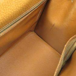 Pre Owned Hermes Brown Leather Kelly 32 Bag