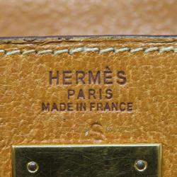 Pre Owned Hermes Brown Leather Kelly 32 Bag