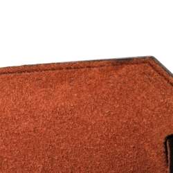 Pre Owned Hermes Lime/Rouge Canvas and Leather Herbag Zip 31 Bag