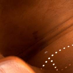 Pre Owned Hermès Orange Clemence Leather Evelyne III PM Bag