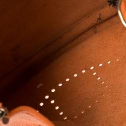 Pre Owned Hermès Orange Clemence Leather Evelyne III PM Bag