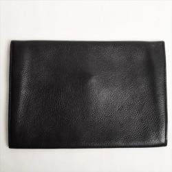 مملوكة مسبقًا Hermes Black Leather Vintage Rio Clutch Bag