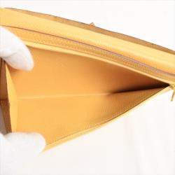 Pre Owned Hermes Yellow Epsom Leather Bearn Classic Wallet