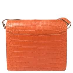 مملوكة مسبقًا Hermes Pain d’ Epice Matte Alligator Roulis 23 Bag