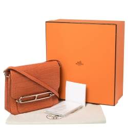 مملوكة مسبقًا Hermes Pain d’ Epice Matte Alligator Roulis 23 Bag