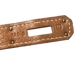 Pre Owned Hermes Gold Togo Leather Gold Hardware Birkin 35 Bag