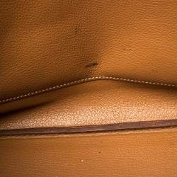 Pre Owned Hermes Gold Togo Leather Gold Hardware Birkin 35 Bag