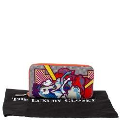 Pre Owned Hermès Multicolor Leather Pegasus Pop Azap Long Wallet