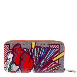 Pre Owned Hermès Multicolor Leather Pegasus Pop Azap Long Wallet