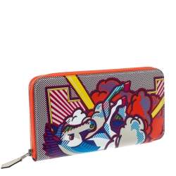 Pre Owned Hermès Multicolor Leather Pegasus Pop Azap Long Wallet