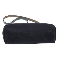 Pre Owned Hermes Blue Marine/Saphir Canvas and Leather Herbag Zip 31 Bag