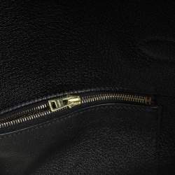 Hermes Black Taurillon Clemence Leather Gold Hardware Birkin 35 Bag