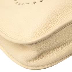 Pre Owned Hermes Parchemin Togo Leather Evelyne III GM Bag