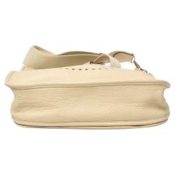 Pre Owned Hermes Parchemin Togo Leather Evelyne III GM Bag