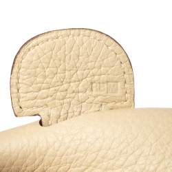 Pre Owned Hermes Parchemin Togo Leather Evelyne III GM Bag