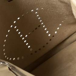 Pre Owned Hermes Parchemin Togo Leather Evelyne III GM Bag