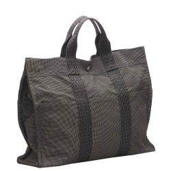 Pre Owned Hermes Grey Canvas  Fourre Tout MM Tote Bag