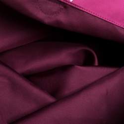 Pre Owned Hermes VIF Pink Satin and Leather MM Silky City Bag