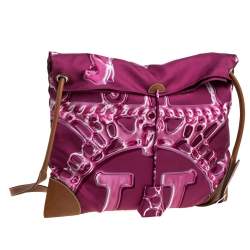 Pre Owned Hermes VIF Pink Satin and Leather MM Silky City Bag