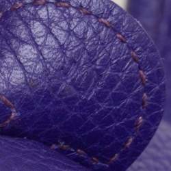 Pre Owned Hermes Ultraviolet Clemence Leather Evelyne I PM Bag