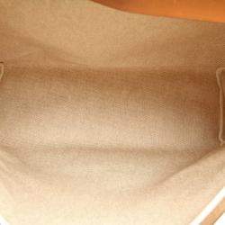 مملوكة مسبقًا Hermes Cream/Brown Toile Canvas Herbag GM Bag