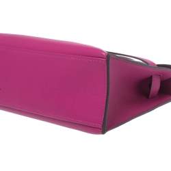 Hermès Cyclamen Swift Leather Palladium Hardware Kelly Pochette