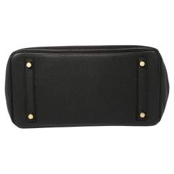 Hermes Noir Togo Leather Gold Hardware Birkin 30 Bag