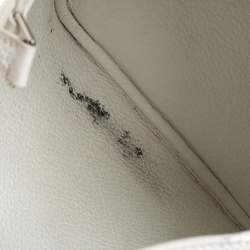 Pre Owned Hermes White Togo Leather Picotin MM Bag