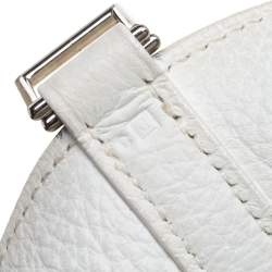 Pre Owned Hermes White Togo Leather Picotin MM Bag