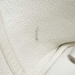 Pre Owned Hermes White Togo Leather Picotin MM Bag