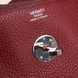 مملوكة مسبقًا Hermes Red Clemence Leather Lindy 34 Bag