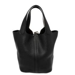 Pre Owned حقيبة هيرمس بيكوتين جلد كليمينس بوا دو روز PM