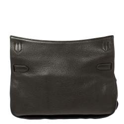 Pre Owned Hermes Vert Gris Clemence Leather Palladium Hardware Jypsiere 37 Bag