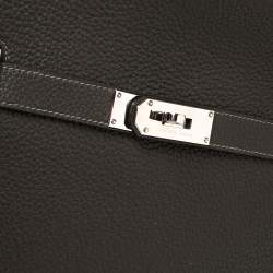 Pre Owned Hermes Vert Gris Clemence Leather Palladium Hardware Jypsiere 37 Bag